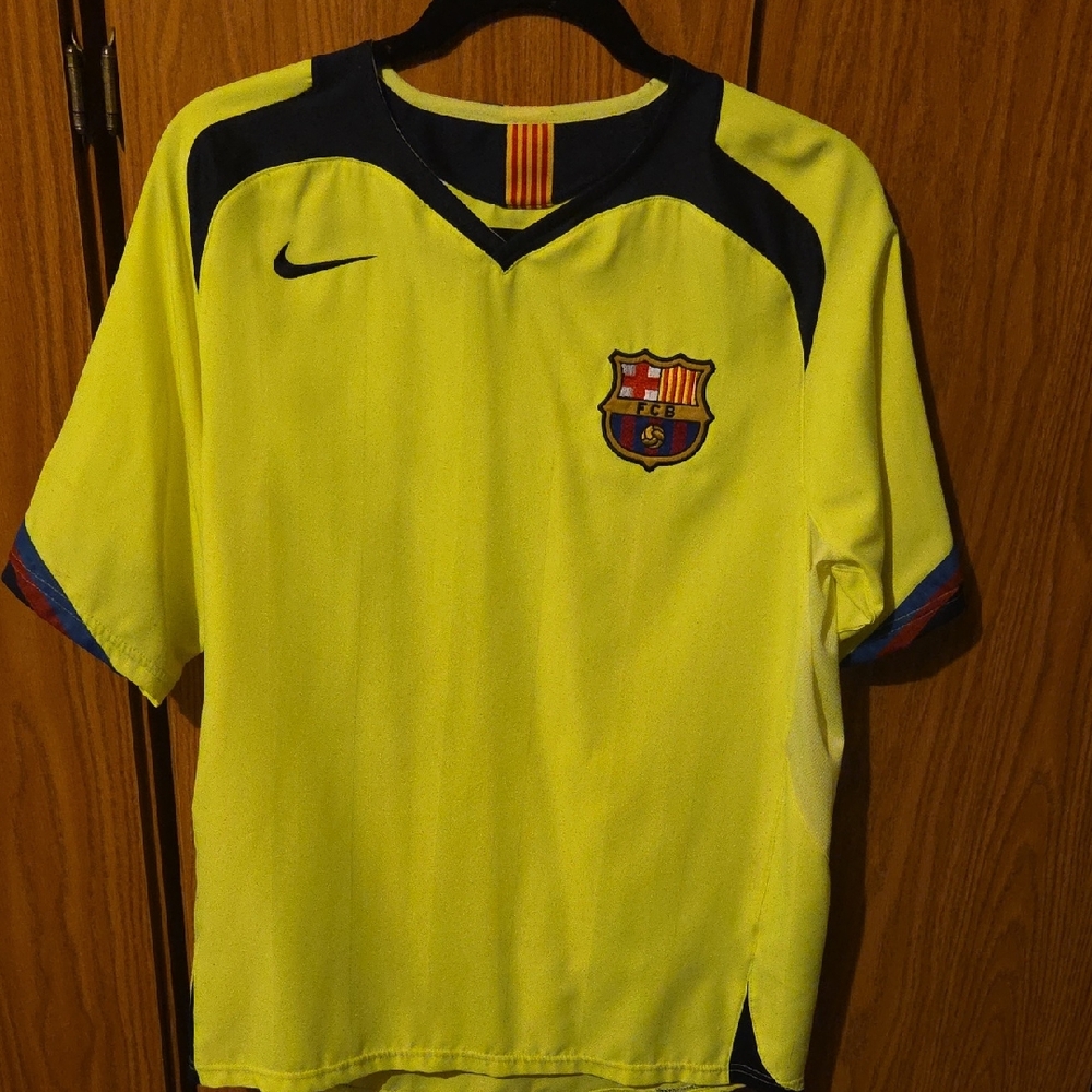 Nike Kids Neon Yellow Soccer Jersey